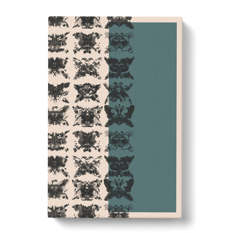 Block Print No.3 - Wrapped Canvas Painting, 50cm H x 35cm W x 3cm D