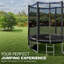 Maxway Furniture ft Hexagon Backyard Trampoline with Safety Enclosure