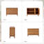 Buffet 45 "avec pieds en bois massif Isabele-1406577091