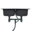 Belfry Kitchen Isabeau 480mm W Double Bowl Steel Flush Kitchen Sink
