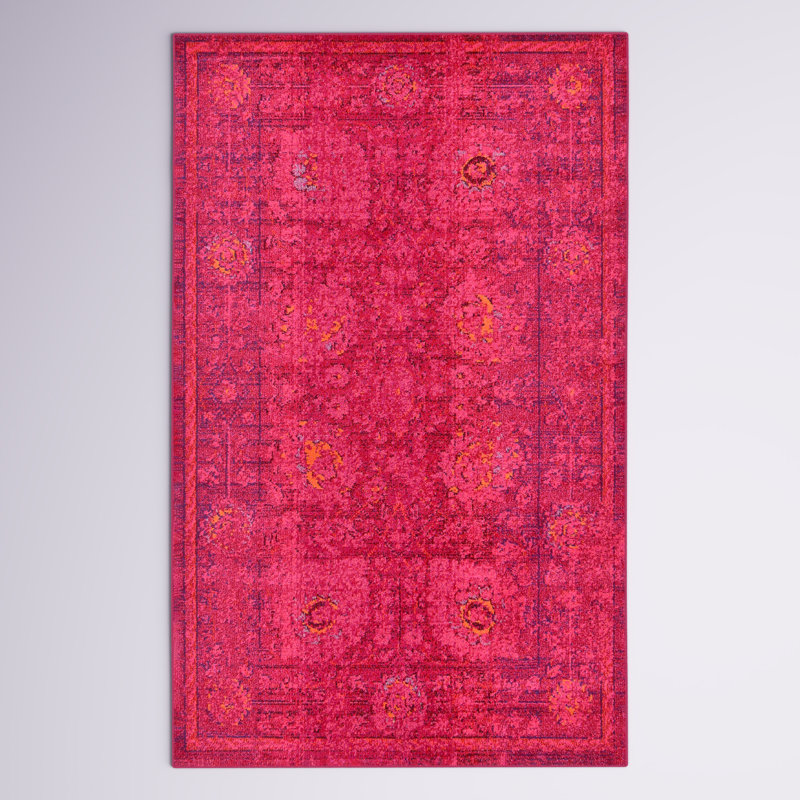 Tapis oriental rouge Nadene, Rectangle 3 pi 3 po x 5 pi 3 po