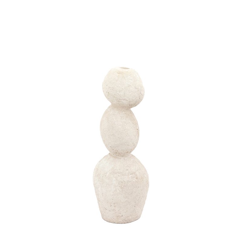 Ceramic Pebble Candle Holder