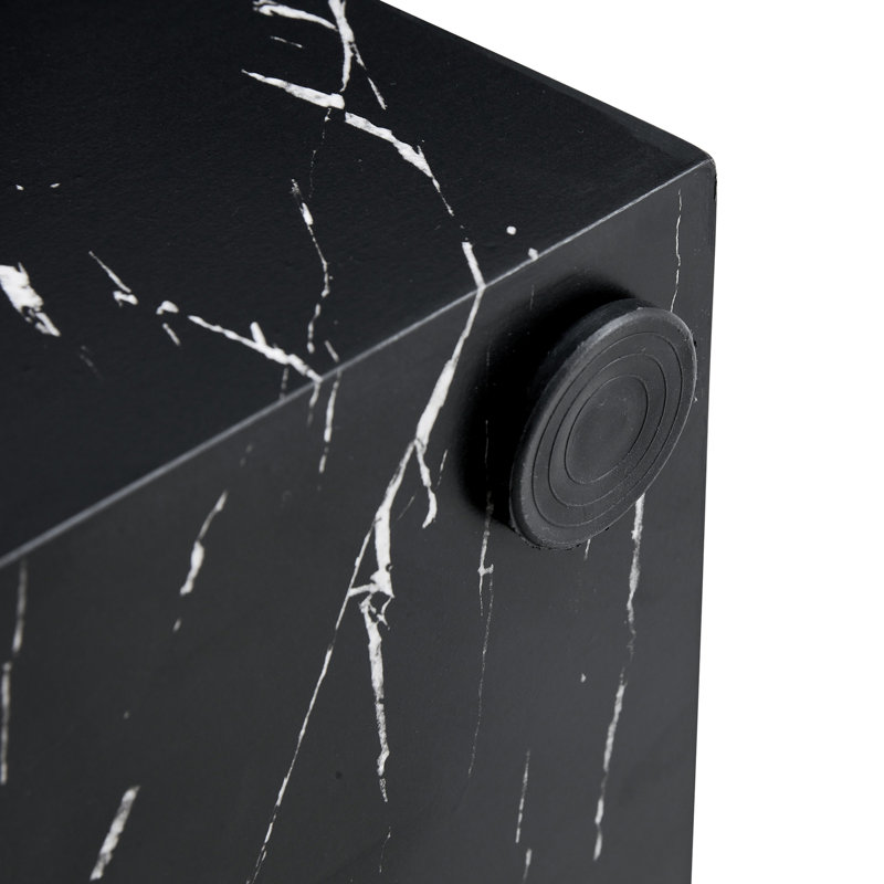 Table basse simple Torbay, H 15,7 po x L 15,7 po x l 15,7 po, Noir