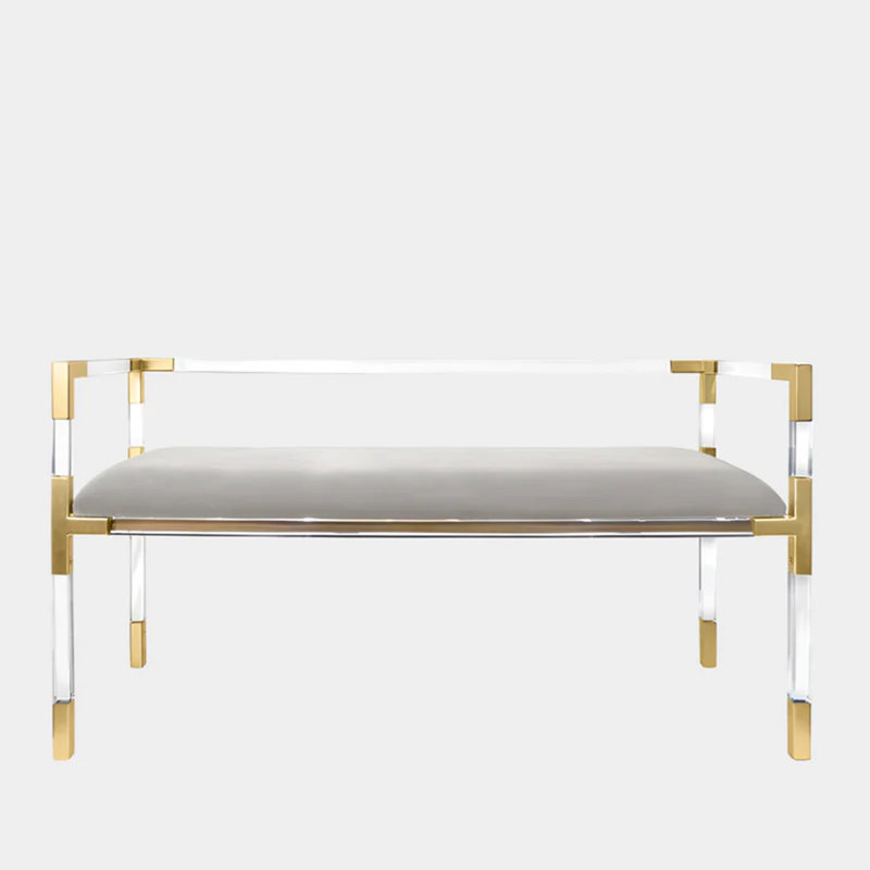 Banc de salle à manger en acrylique