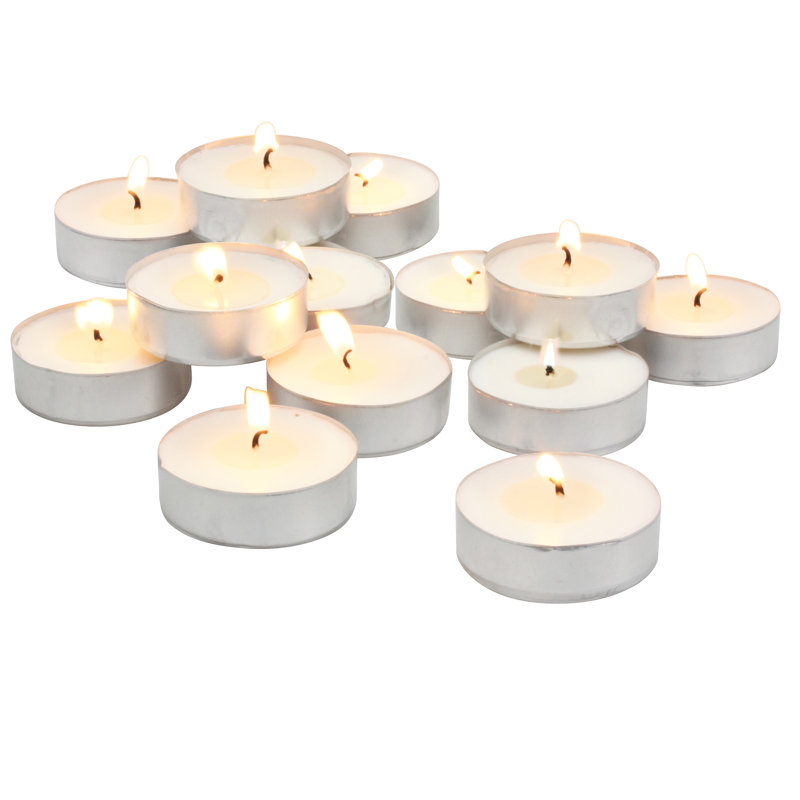 Unscented Tealight Candle with Metal Holder