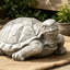 Statue tortue d'extérieur, gris foncé, sans assemblage requis