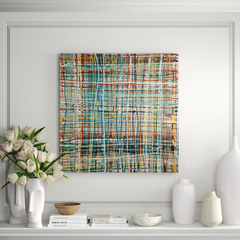 Color Lane Print by Samuel Kane, 24" H x 24" W, Plexi