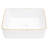 Ceramic 16X12 Inch Vessel Bathroom Sink Rectangular - Modern Design, Stain Resistance, Countertop Mount Sleek , Mounting-125885473