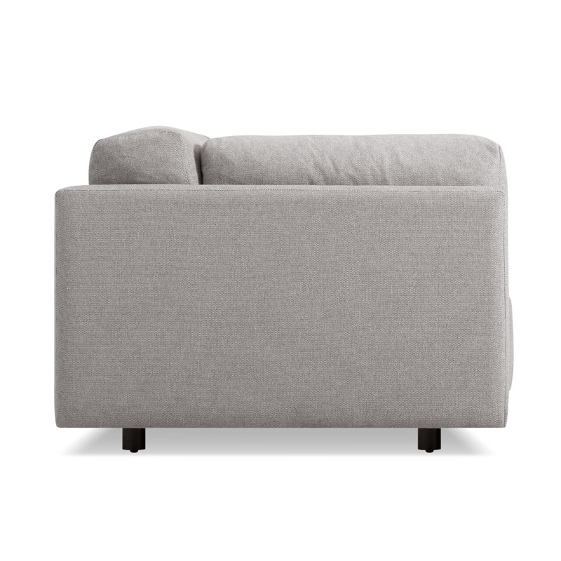 Sunday Sofa, Agnew Gray Textured Basketweave, 30" H x 102" W x 40" D