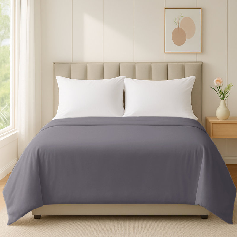 Luxury 200 Thread Count Standard Cotton Flat Sheet – Soft, Breathable, Smooth Weave – Durable, Fade-Resistant, Hotel Quality Bedding