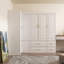 Garde-robe d'angle en forme de L