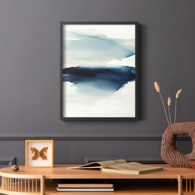 Waves I Framed Print - Solid Wood