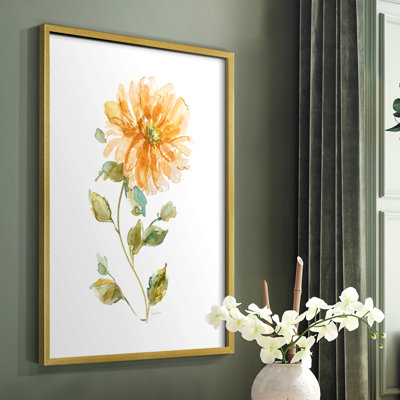 «Bright Botanical II», reproduction encadrée - bois massif