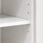 Armoire de rangement blanche autoportante avec étagères réglables pour cuisine ou salle de bain