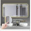 Miroir de salle de bain 28 po x 60 po à DEL avec résistance à la corrosion, intensité réglable en trois couleurs et désembuage à une touche
