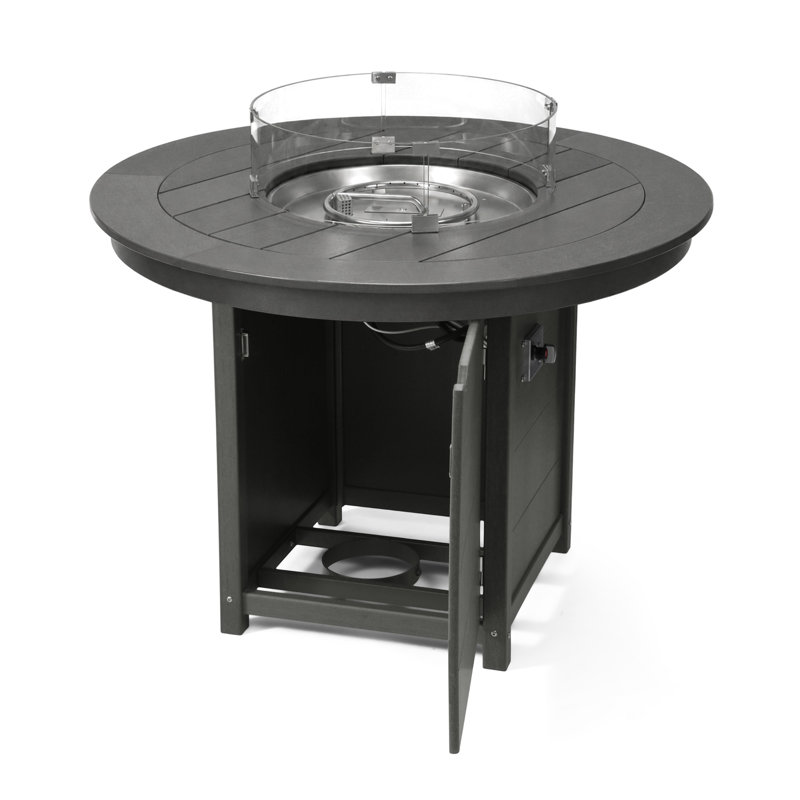 Foyer de table rond 47 po, 42.25" H x 47.25" W x 47.25" D, Grey