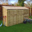 Urbanna 340cm W x 80cm D Solid Wood Log Store-36319755