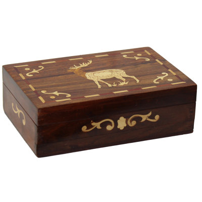 Amatury Wooden Decorative Trunk