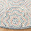 Tapis bleu / rouille en laine touffeté à la main Daly-68514968