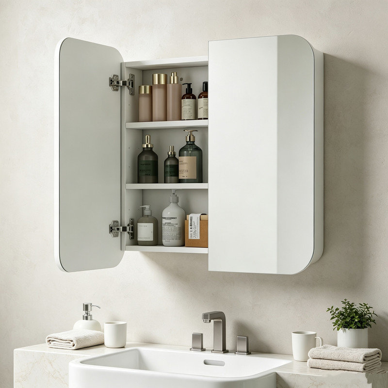 W H Medicine Cabinet Mirror