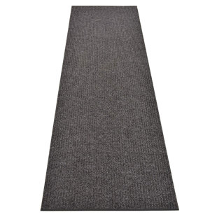 Modern Doormat Outdoor Entrance, Durable Dirt Trapper Mat Grey Welcome Mats  with Stripe Ribbed & Rubber Edge, Scratch Shoes Pads for Busy Areas (