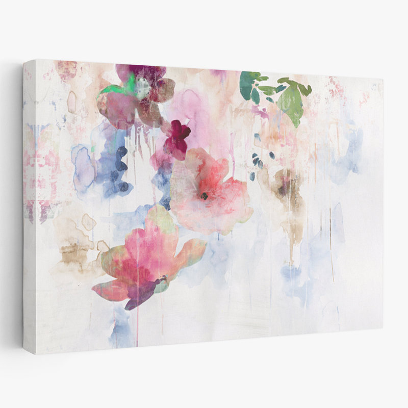 Fleurs et nature rayonnante grâce art, H 16 po x l 24 po