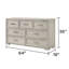 Commode de chambre à coucher 7 tiroirs Liora-123412657