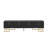 Modern Media Console TV Stand With Gold Accents And Geometric Pattern Design-606235269