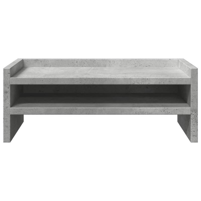 Shiya Manufactured Wood Monitor Stand, Concrete Grey