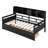 Twin Size Daybed In , With Solid Wood Slats And Functional Storage For Your Home Frame, Bedside Shelves, Two Drawer Compartments-749012202