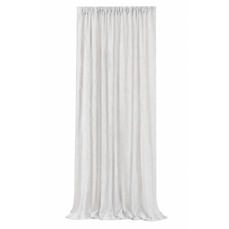 Tyonna Sheer Curtain Single Panel, 54" W x 120" L, Gray