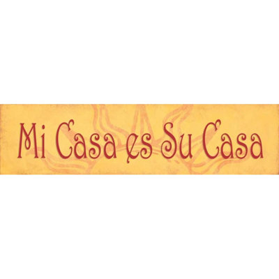 ArtDirect Marrott, Stephanie Gallery Wrapped Canvas Art Titled: Me Casa es Su Casa