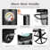 Free-standing 36” Barrel Charcoal Grill w/ Offset Smoker 941 sq. in for Camping, Backyard Cooking