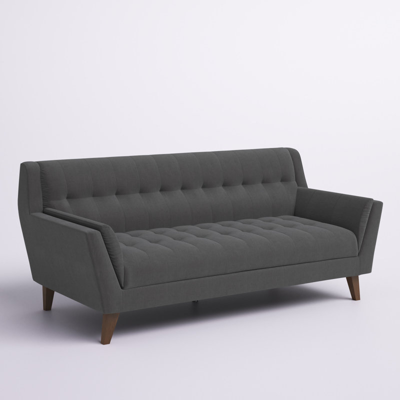 Meghan Upholstered 79.1'' Sofa, Charcoal Gray