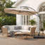  Parasol carré en porte-à-faux 10 x 10 pi - Parasol d'extérieur résistant aux rayons UV avec base robuste
