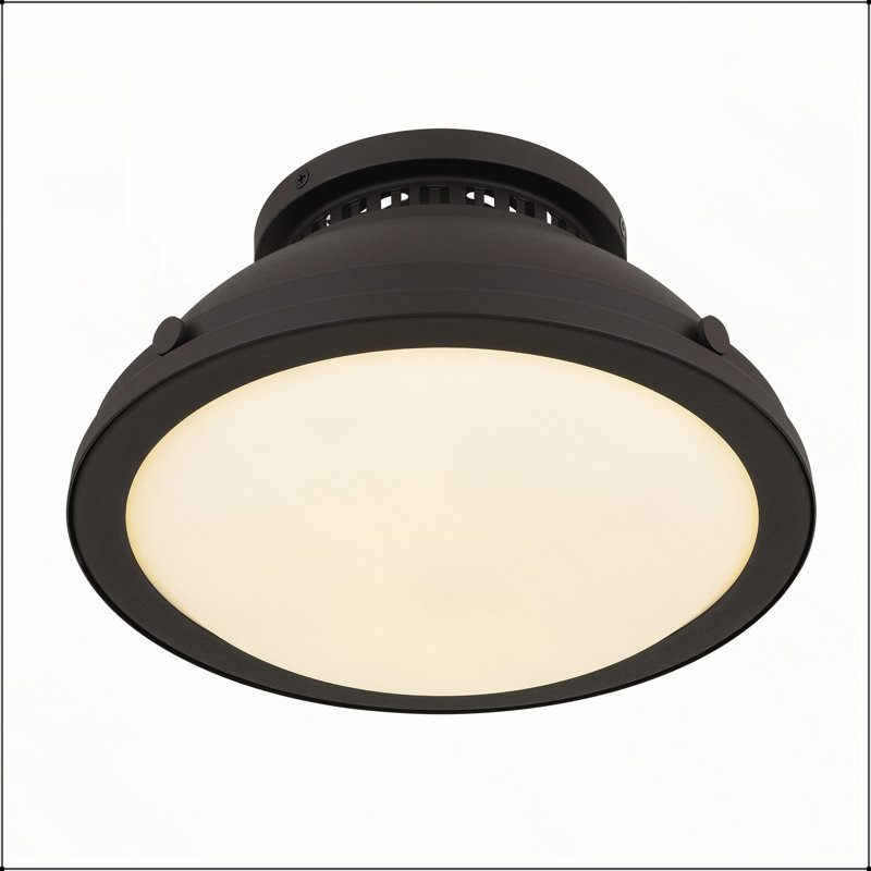 Plafonnier encastré moderne en bronze foncé à 1 lumière 11 po, parfait pour un éclairage intérieur polyvalent et une décoration intérieure élégante
