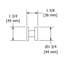 Paradox™ Wall Mounted Robe Hook-49091214