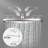 14 Inch Shower Head With Handheld Spray Combo And Extention Arm, Modern Showerhead With 3-Way Diverter-123398937
