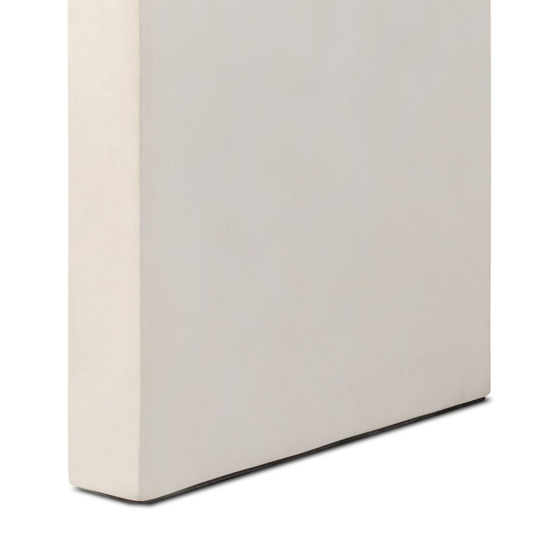 Console Parish - béton blanc, Béton blanc