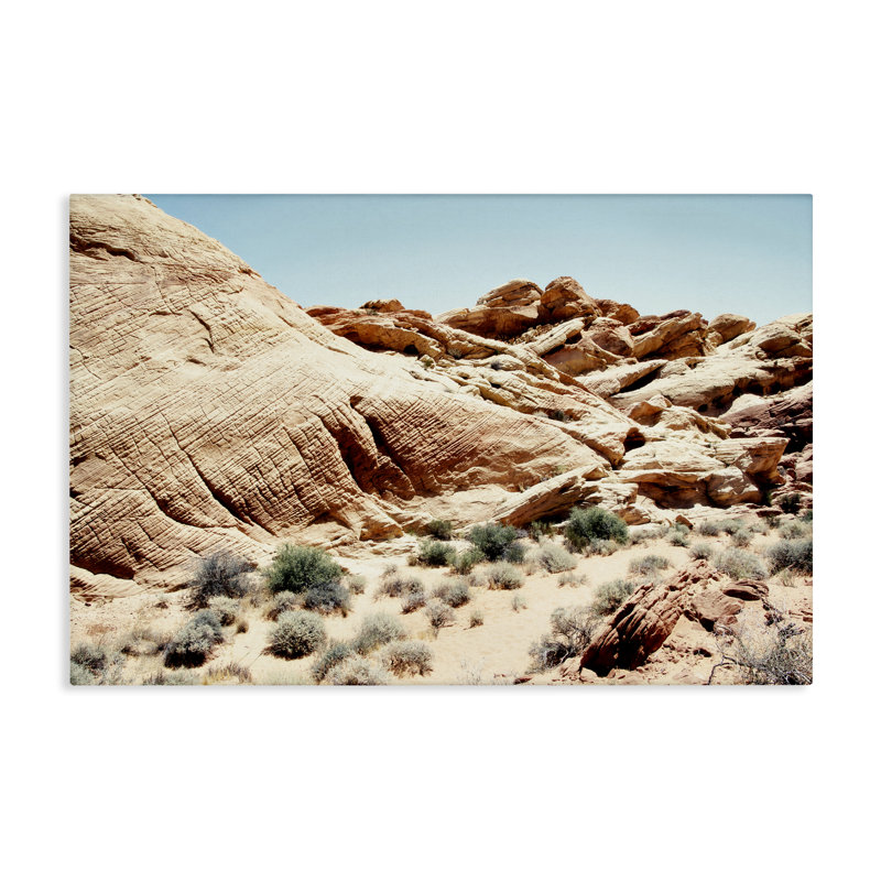 Art sur toile paysage désertique aride par Debbie O'dell, H 30 po x l 45 po