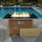 43" Propane Gas Fire Pit Table, 60000 BTU, Rectangular,Open Weave Wicker,with Glass Wind Guard-1125177161