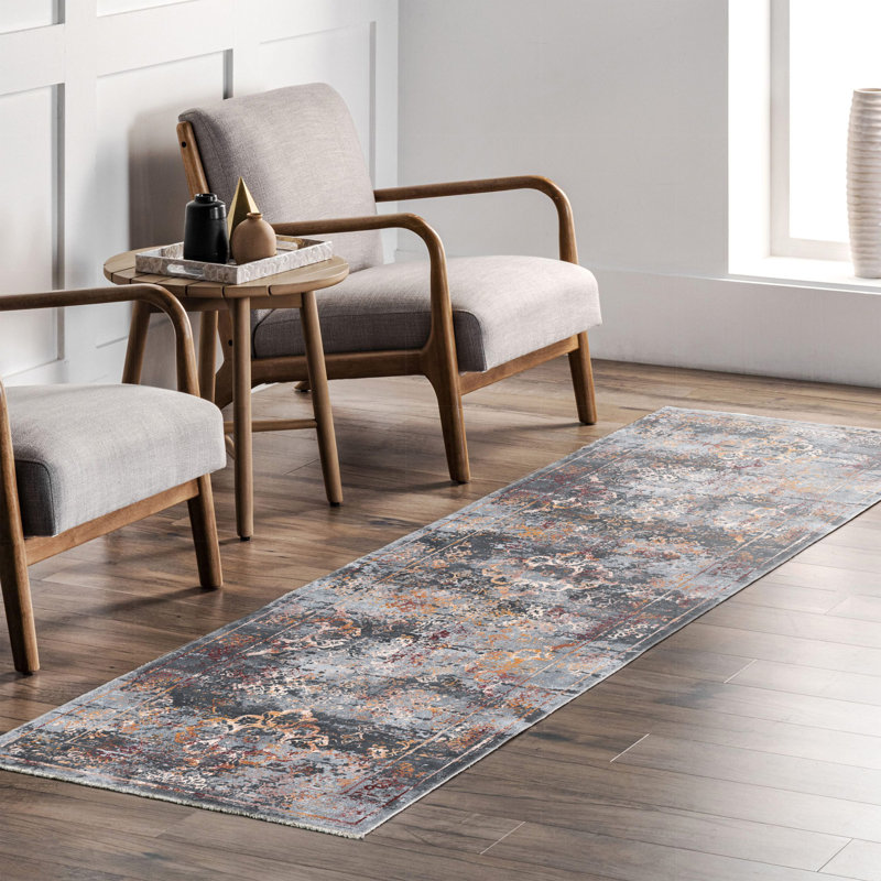 Tapis rectangulaire Yanne avec envers antidérapant, Rectangle 5 pi 3 po x 8 pi 3 po