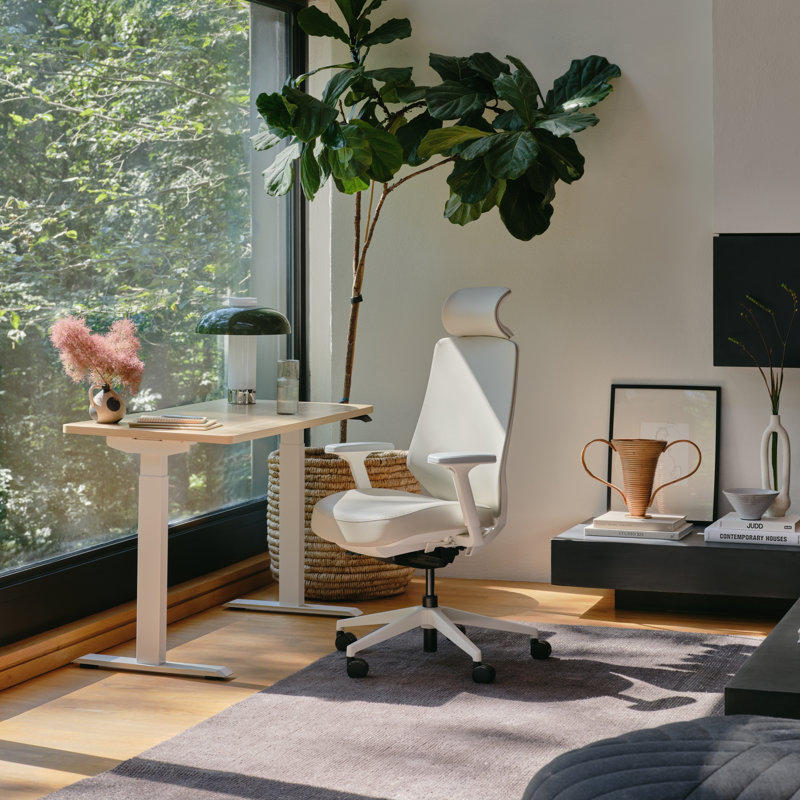Ergonomic Chair Pro, Limestone, White