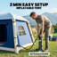 Outsunny Inflatable Camping Tent w/ Hand Pump Easy Setup-124632684