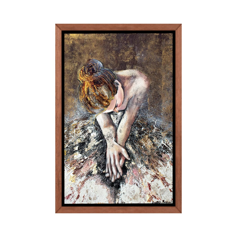«Lost ...» par Donatella Marraoni - reproduction imprimée, H 26 po x l 40 po x 1,5 po, Cadre bois classique