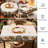 Autumn Harvest Pattern Design Washable Polyester Tablecloth for Daily Home Use-278336582