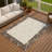 Machine Washable Indoor/Outdoor Chantille ACN2841 Border Rug-1979110971-1979110964