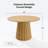 Solid Wood Dining Table Round Pedestal Kitchen Table-488293328-488293335