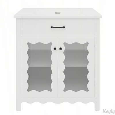 Meuble-lavabo 31 po avec verre trempé