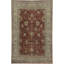 Hand-Knotted High-Quality Rust and Light Blue Area Rug